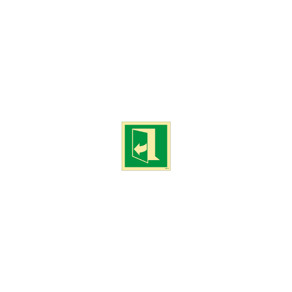 ป้าย [XX4593] Door opens by pulling on right-hand side, 150X150mm, [MES009],[ISO7010-E058]