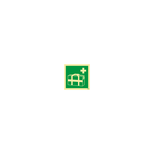 18541 ป้าย [334071 > 334135] MEDICAL GRAB BAG, 150X150MM, [EES006],[ISO7010-E027]