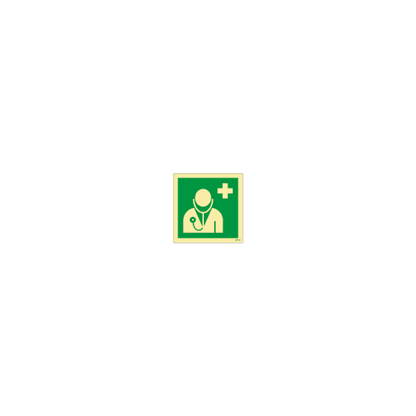 ป้าย [XX4161] Doctor, 150X150mm, [EES009],[ISO7010-E009]