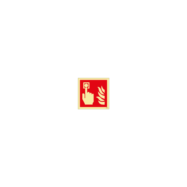 ป้าย [336121] Fire alarm call point, 150X150mm, [FES004],[ISO7010-F005]