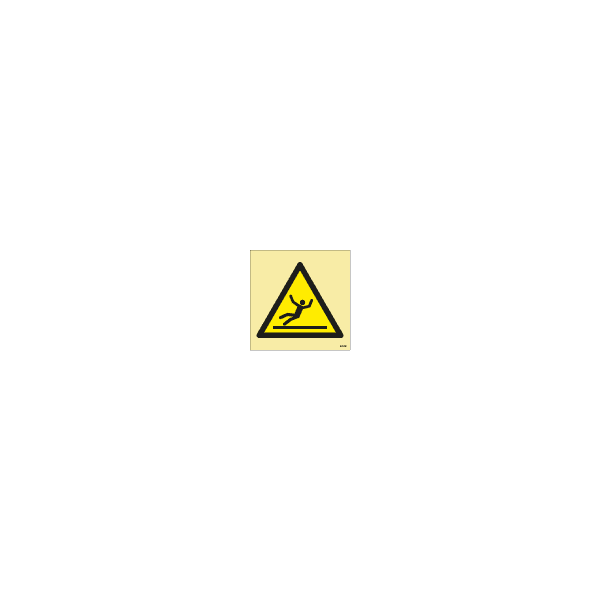 ป้าย [337501] Warning: Slippery surface, 150X150mm, [WSS011],[ISO7010-W011]