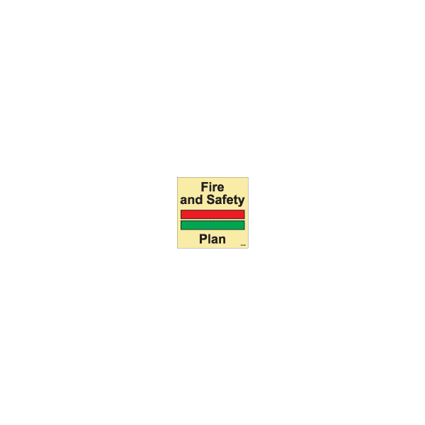 ป้าย [XX6720] Fire and Safety Plan 150X150MM [SIS003],[ISO:17631]