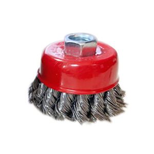 แปรงลวดถ้วย ถักเปีย 2.5" M14 x 2.0