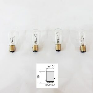 หลอดไฟนาวิเกชั่น BAY15d (เขี้ยวเยื้อง) 220V 40W T25x70mm