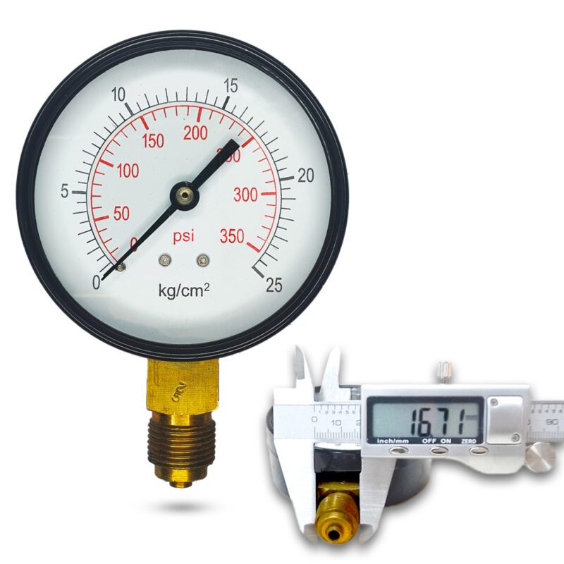 เพรชเชอร์เกจ ( A ) 3", 25 kg เหล็ก