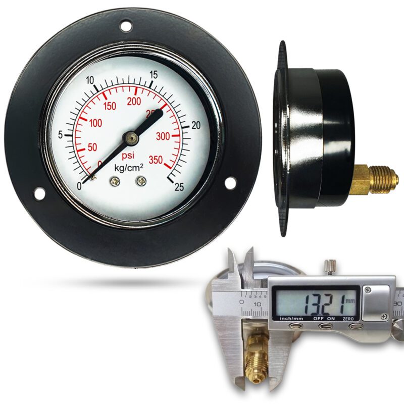 เพรชเชอร์เกจ ( D ) 2.5", 25 kg เหล็ก