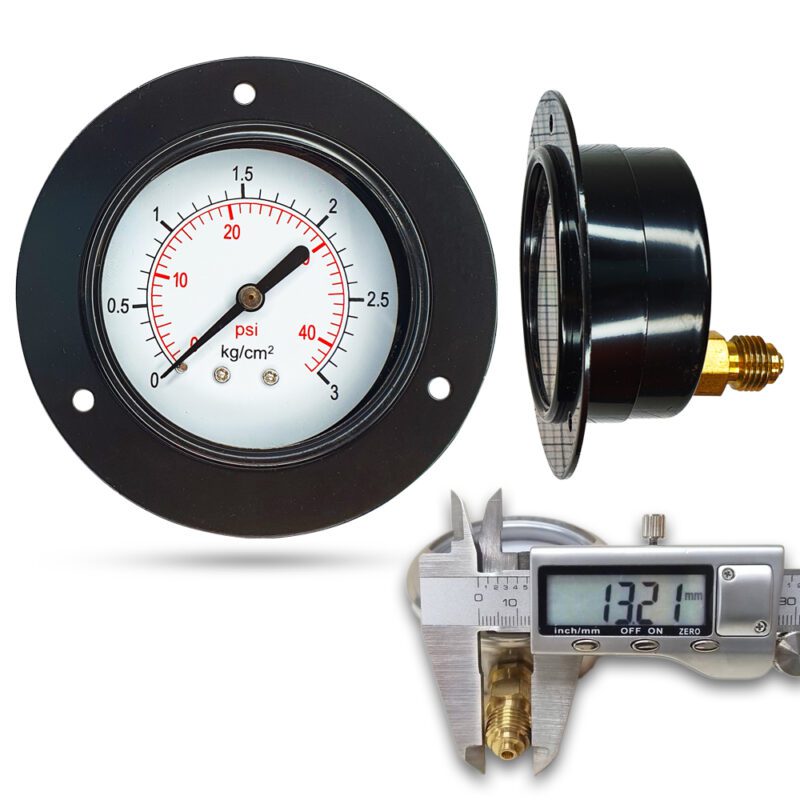เพรชเชอร์เกจ ( D ) 2.5", 3 kg เหล็ก