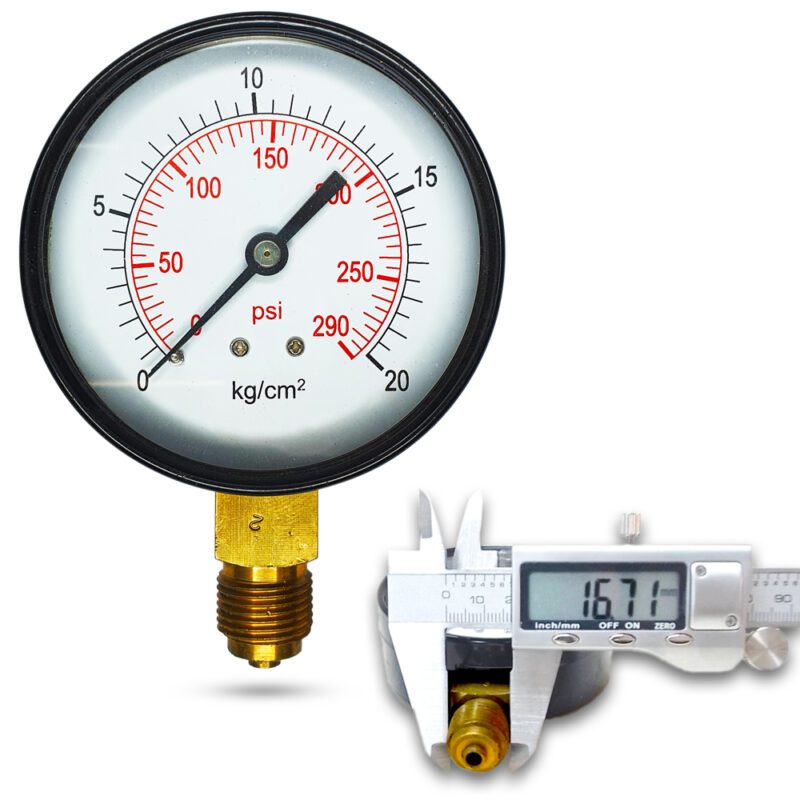 เพรชเชอร์เกจ ( A ) 3", 20 kg เหล็ก