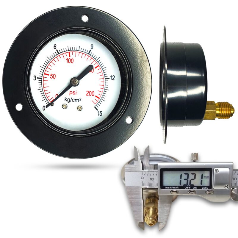 เพรชเชอร์เกจ ( D ) 2.5", 15 kg เหล็ก