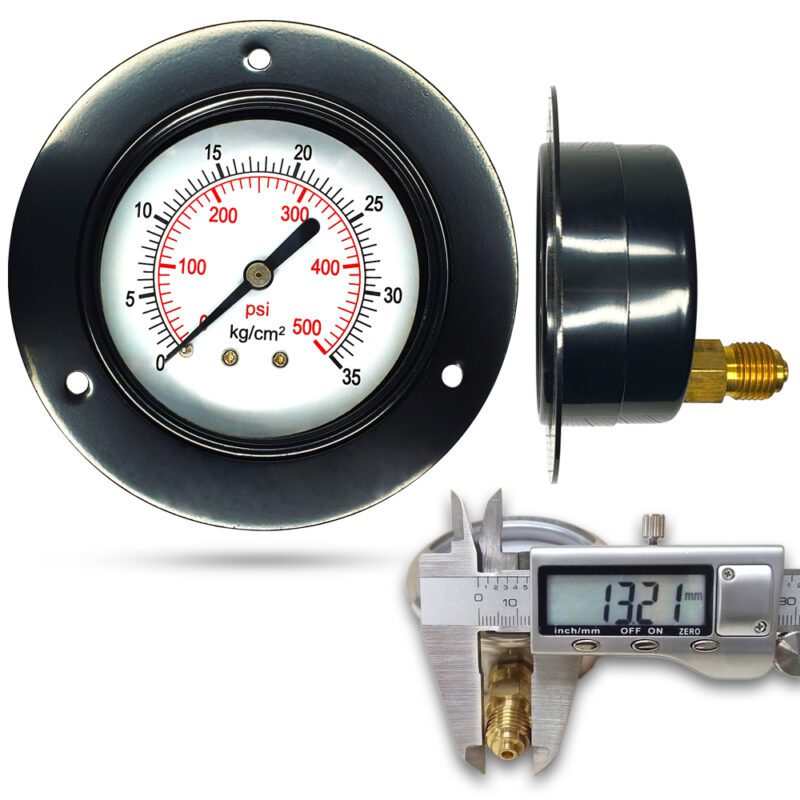 เพรชเชอร์เกจ ( D ) 2.5", 35 kg เหล็ก