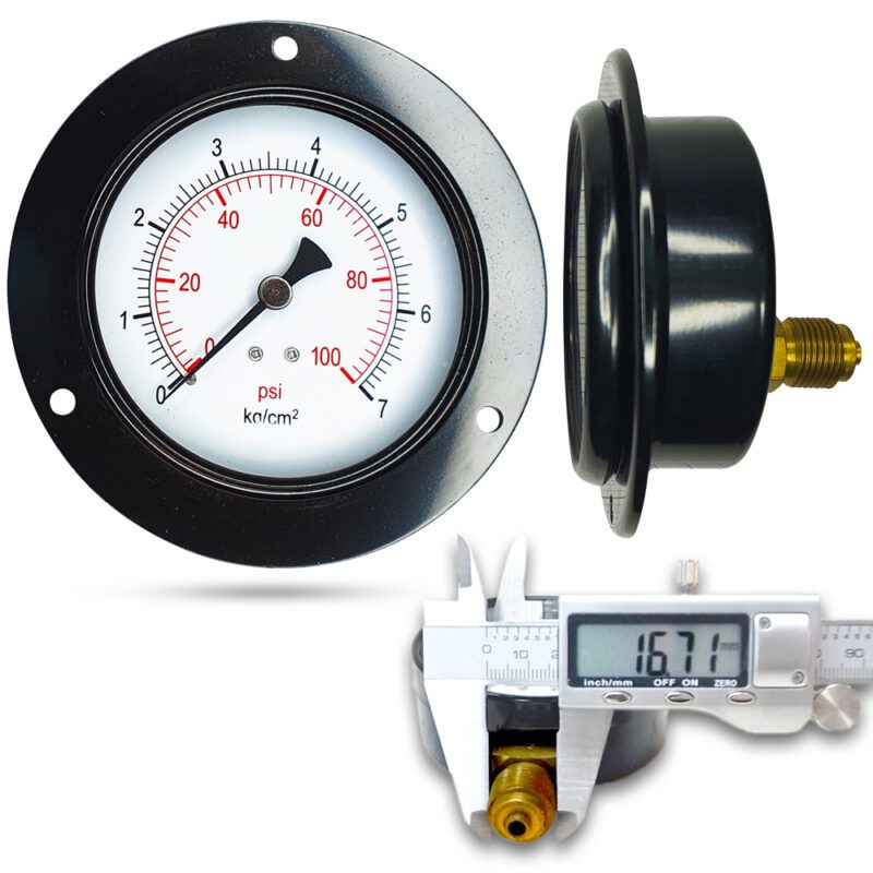 เพรชเชอร์เกจ ( D ) 4", 7 kg เหล็ก