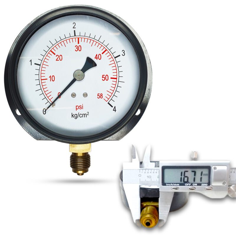 เพรชเชอร์เกจ ( B ) 4", 4 kg เหล็ก