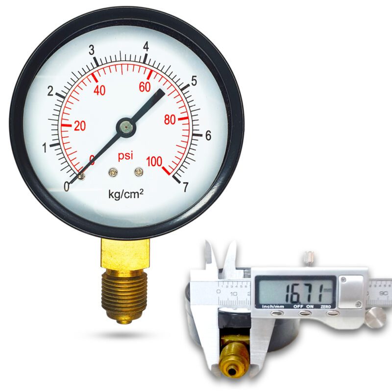 เพรชเชอร์เกจ ( A ) 3", 7 kg เหล็ก