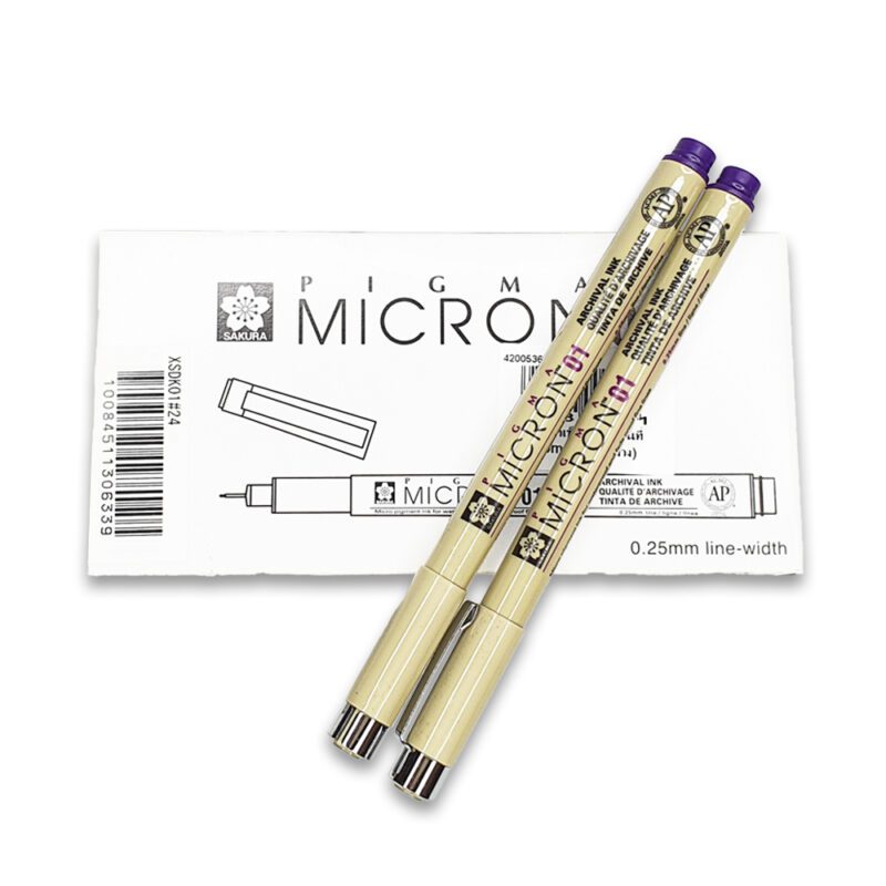 ปากกาหัวเข็ม เขียนแผนที่ 0.25mm (หมึกสีม่วง)