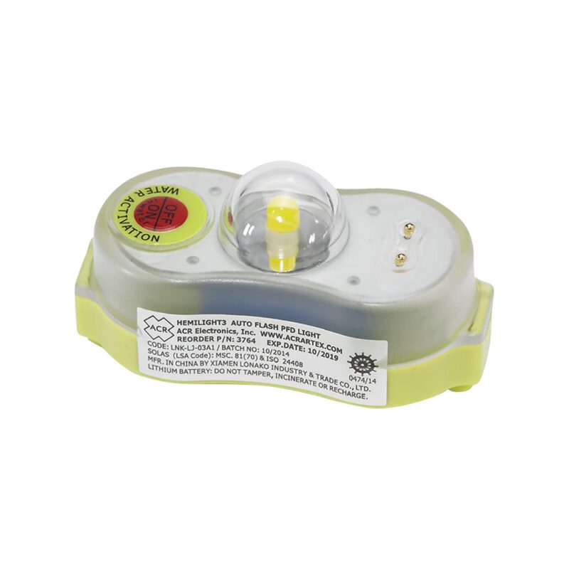 ไฟติดเสื้อชูชีพ ACR Hemilight 3 Life Jacket Light Model: HL3, P/N:3764