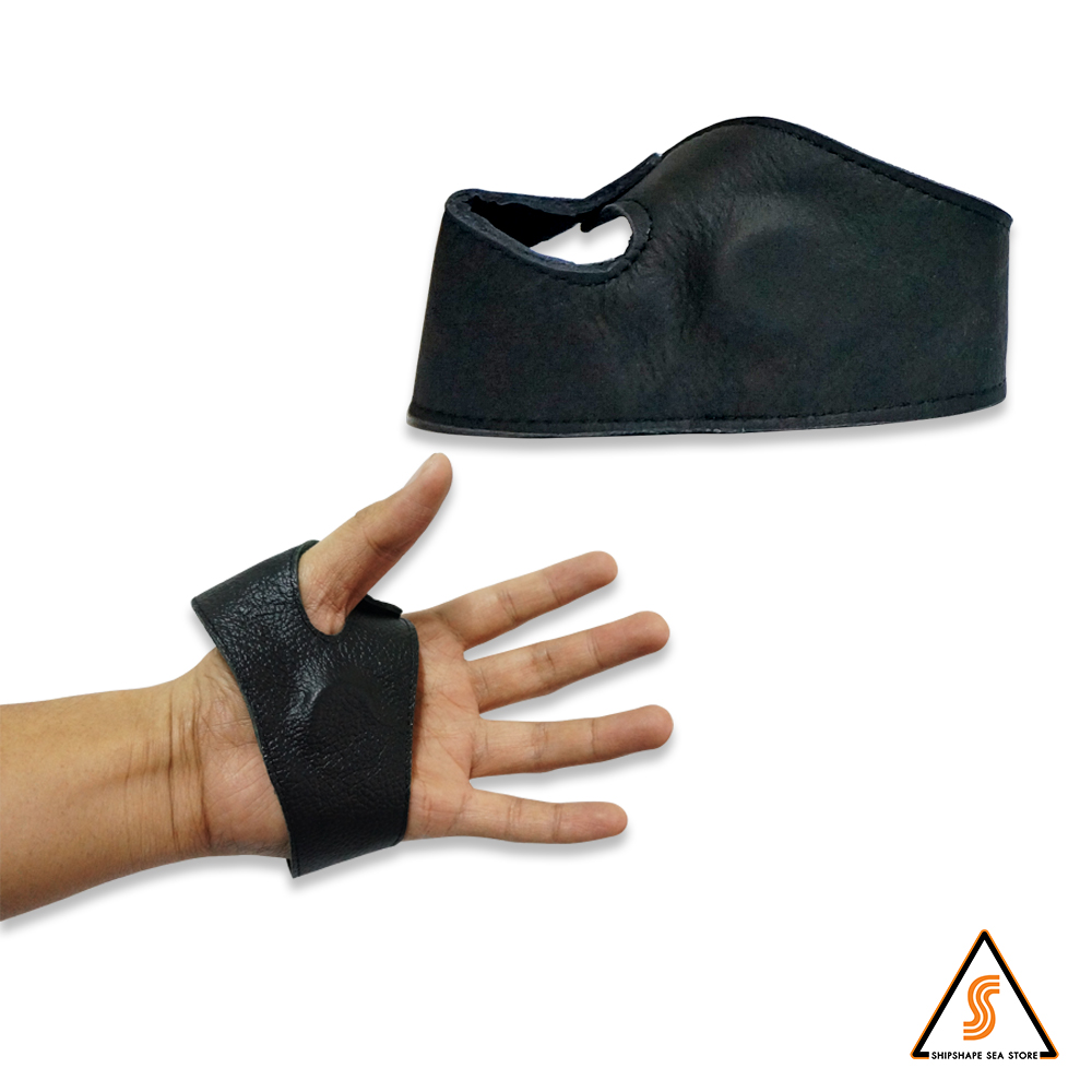 ถุงมือเย็บหนัง / ผ้าใบ มือซ้าย Sail makers palm LEFT HAND (สลับข้างไม่ได้ตามภาพ)
