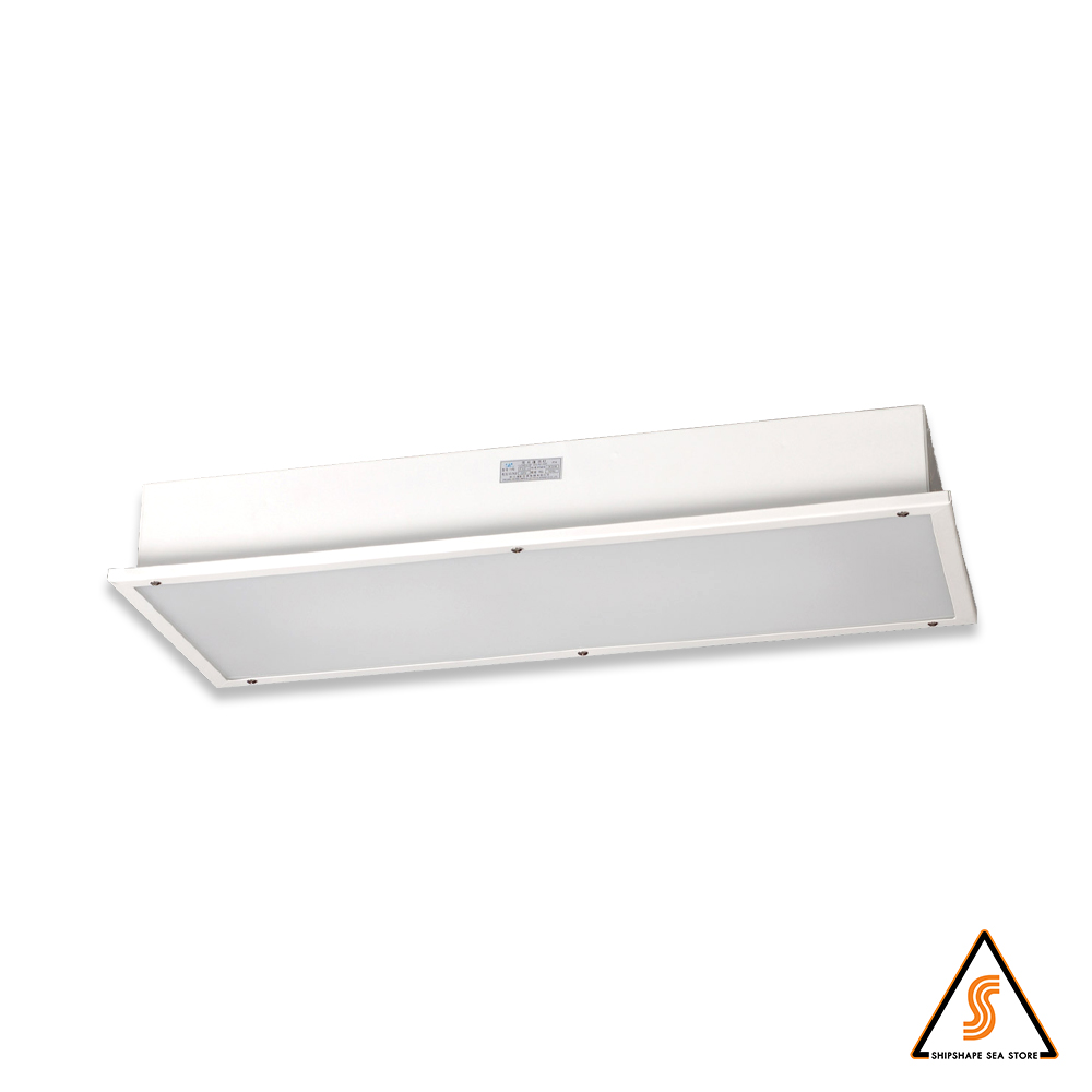 โคมไฟนีออน Marine ฝังฝ้า IP44 ฝาเรียบ JPY21-2ED+Emergency Lamp,LED 2x20W, 100-240V 50/60HZ,IP44, Single-End (รวมหลอด)