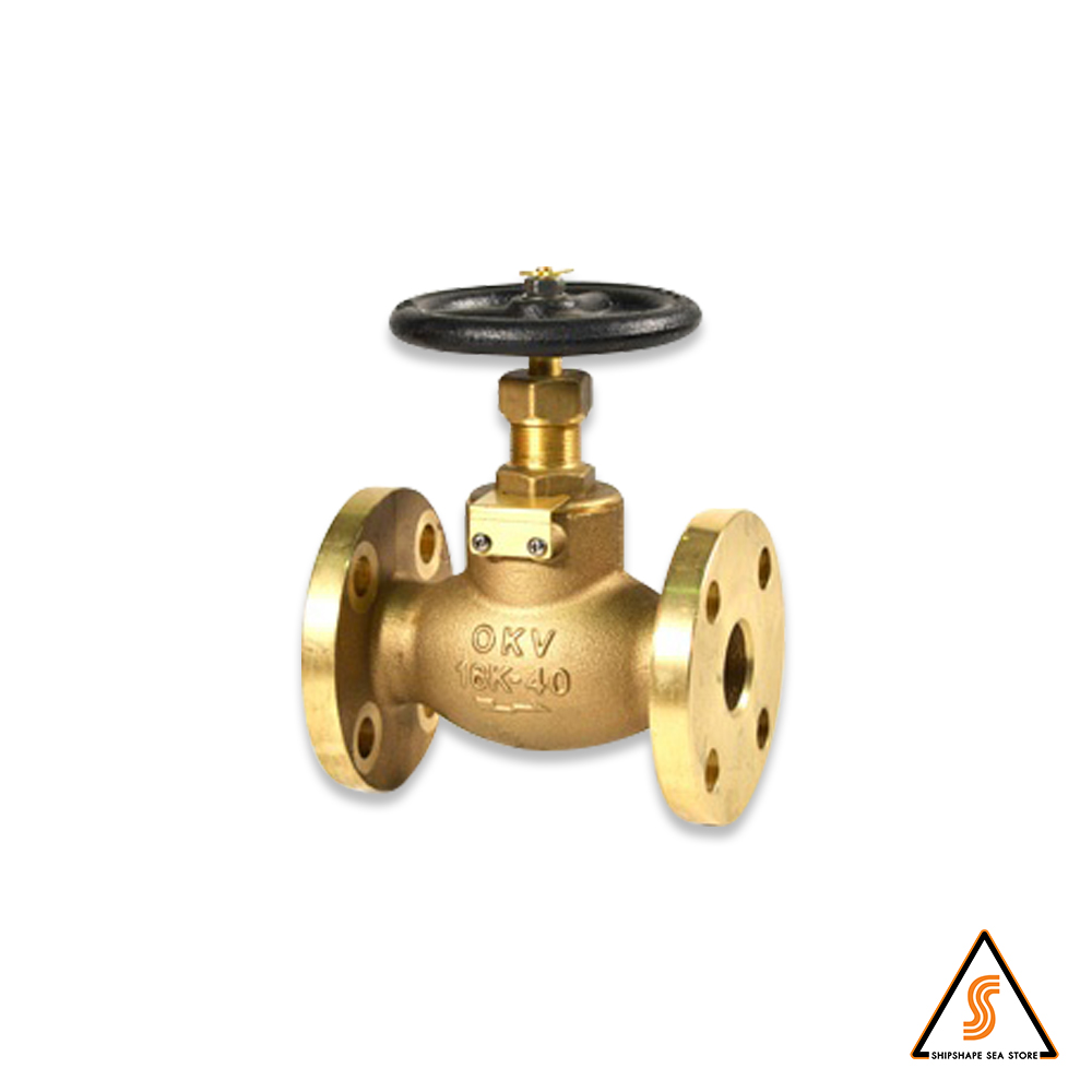 วาล์วตรง 16K ทองเหลือง (BRASS) F7303, 15A ( 1/2" )