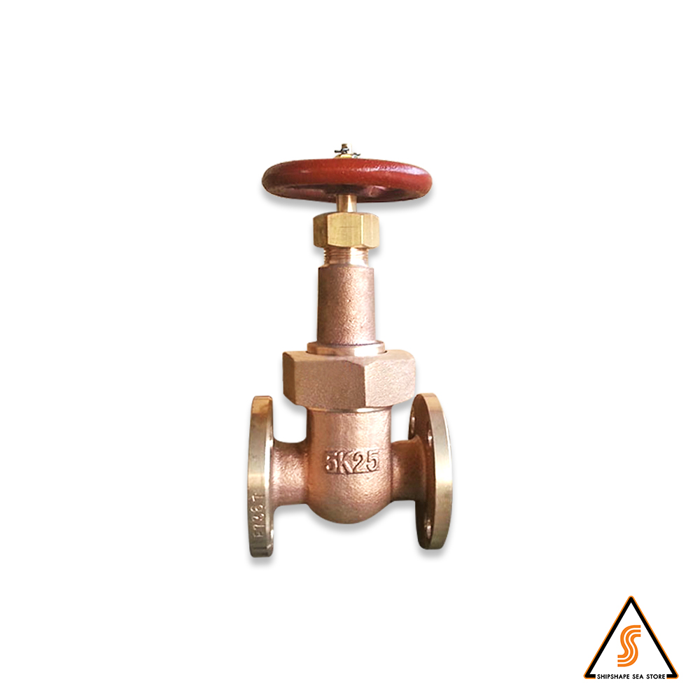 วาล์วประตู 5K ทองเหลือง (BRASS) F7367, 25A (1") แกนโผล่ Raising stem
