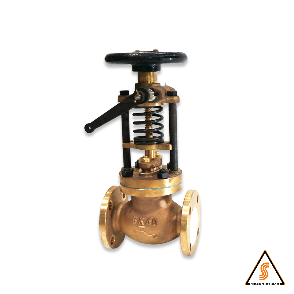 วาล์วตรง Quick closing globe valve, 5k- 20 ทองเหลือง (BRASS)
